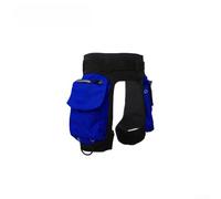Besshepplo Pantaloncini da uomo e da donna, in neoprene da 3 mm, con tasche, vita regolabile, fasce per gambe con cerniera, fori di drenaggio per immersioni tecniche, snorkeling, nuoto, nero (blu)