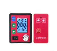 Besshepplo PER PWM Telecomando Wireless Smart DC Spazzolato Regolatore di Velocità del Motore con Display Digitale LCD Soft Start Stop Protezione da sovraccarico Rosso 77 mm x 57 mm per Automa