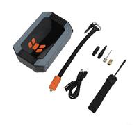 Besshepplo Pompa ad aria elettrica portatile senza fili per auto, 150 psi, con display LCD, 7000 mAh, batteria tipo C, ricarica rapida, 5 V, materiale ABS, luce LED per auto