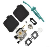 Besshepplo Powtol C1Q S68 S68G Carburatore in acciaio inox compatibile con BG45 BG50 BG55 BG65 BG85 SH55 SH85 Serie Soffiatore per foglie con guarnizioni, filtro aria, filtro carburante, tubo