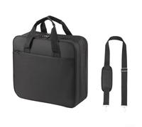 Besshepplo Raccoglitore con cerniera a 3 anelli da 5 cm, con tracolla, grande capacità, può contenere 700 fogli in tessuto Oxford impermeabile con tasche multiple per tablet e libri