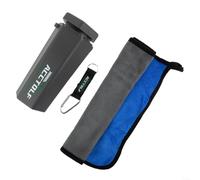 Besshepplo Rondella portatile per palline da golf con panno di pulizia per sacche da golf e carrelli, per migliorare i punteggi, non è necessario leccare il pollice, facile da applicare per il corso e