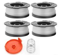 Besshepplo Set di 4 bobine automatiche e copertura con molla per tagliabordi Black and Decker GH400 GH500 GH600 GH900 ST6600 CST1000 MTC220 GL280 GL301