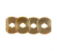 Besshepplo Set di 4 viti e dadi di montaggio per tavole da surf, in metallo, resistenti all'usura, per accessori di fissaggio M6 e M8, colore giallo