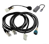 Besshepplo Set di cavi con connettore avanzato cavo diagnostico da USB a Ethernet, cavo adattatore a 26 pin per una migliore comunicazione con i modelli Tesla 3, Y, S, X