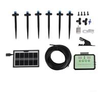 Besshepplo Smart Solar Powered Plant Irrigatore Timer con 10 Meter Tubo per Giardino Balcone Ufficio Piante Indoor Outdoor Irrigazione Dispositivo di Gocciolamento