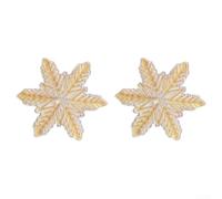 Besshepplo Snowboard Stomp Pads antiscivolo tacchetti fiocco di neve per una maggiore presa e stabilità neve e ghiaccio per la maggior parte degli stivali coppia per accessori da sci plastica 13 x 8 x