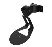 Besshepplo Staffa di montaggio a parete per smart speaker Sonos con angolo regolabile di 90°, verticale e 180°, rotazione orizzontale, plastica e acciaio inox, bianco o nero (nero)