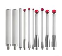 Besshepplo Stelo in ceramica Ru By Ball Tip Stylus filettato sonda accessorio con estensione stelo resistente all'usura temperatura stabile non conduttivo per misurazione (A-5000-3712)