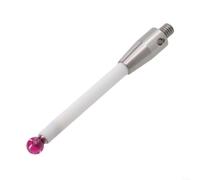 Besshepplo Stelo in ceramica Ru By Ball Tip Stylus filettato sonda accessorio con estensione stelo resistente all'usura temperatura stabile non conduttivo per misurazione (A-5003-0235)