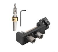 Besshepplo Strumento di guida per foratura profilo in alluminio per punzonatura e svasatura compatibile con profili da 20 mm, 30 mm, 40 mm, 2020, 2040, 3030, 3060, 4040, con trapano a gradini M6
