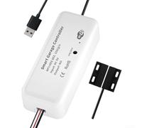 Besshepplo WiFi Smart Garage Door Opener Controller compatibile con per Tuya per SmartLife App Controllo vocale Programmazione remota Avvisi in tempo reale Condivisione di accesso ABS
