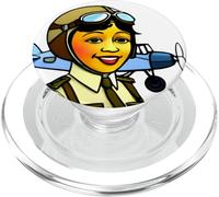 Bessie Coleman con il mese della storia nera dell'aereo PopSockets PopGrip per MagSafe