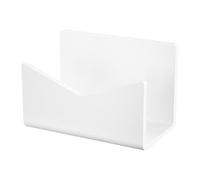 BESSTUUP Organizzatore Posta In Acrilico Trasparente Per Ufficio,white | construzione resistente, vista chiara dei contenuti, clip per buste, storage ordinato sulla scrivania, classificazione facile