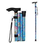 Bessy shop Bastone da Passeggio Pieghevole,Bastone per Anziani Bastone da Passeggio Elegante Bastone da Passeggio per Anziani Bastone Pieghevole Uomo Bastone per Anziani Donna Motivo a Fiori