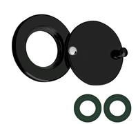 Bessy shop Copertura Spia per Porte,Blocco Spia della Porta, Occhio di Gatto per Interni,Copertura per Gli spettacoli a Occhio di Sicurezza per Hotel Dormitorio Ufficio (Schwarz)