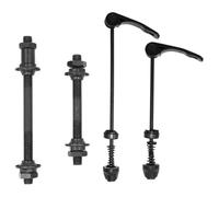 Bessy shop Sgancio Rapido Bici in Ferro,1 Paia Sgancio Rapido Bici Anteriore e Posteriore Assale Albero Cavo Set per Bici da Strada, Mountain Bike, MTB, BMX,Nero