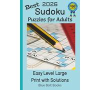 Best 2026 Sudoku Puzzles for Adults 100 Easy Level Large Print with Solutions: 6x9 Inches | 100 Puzzles | 128 Pages | Fun, Relaxing Logic Activity ... | Great Brain Training for Fact Retention