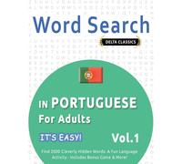 Best Activity B Word Search in Portuguese for Adults - It's Easy Vo (Tascabile)