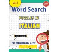 Best Activity B Word Search Puzzles in Italian for Intermediate Leve (Tascabile)