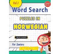 Best Activity B Word Search Puzzles in Norwegian for Seniors - Aweso (Tascabile)