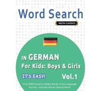 Best Activity Books Word Search in German for Kids (Tascabile)