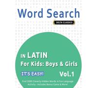 Best Activity Books Word Search in Latin for Kids (Tascabile)