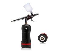 Best Airbrush con kit compressore 2 0cc 40cc. Pistola tramoggia sostituire il salone del tatuaggio della vernice minerale chiodo batteria Soffiaggio comodo(Part B Black)