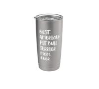 Best American Pit Bull Terrier Mom Ever Bicchiere termico in acciaio inox doppia parete