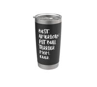 Best American Pit Bull Terrier Mom Ever Bicchiere termico in acciaio inox doppia parete