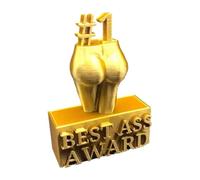 Best Ass Award - Gold Trophy Ornament | Resin Award Ornament | Best Ass Resin Trophy Ornaments | Creative Decorative Home Ornaments No Deforming for Living Room/Bedroom| Decorative Home Ornamênts