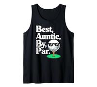 Best Auntie By Par Cool Golf Themed Golfing Auntie Canotta