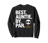 Best Auntie By Par Cool Golf Themed Golfing Auntie Felpa