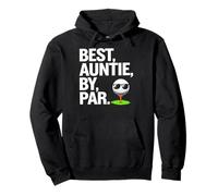 Best Auntie By Par Cool Golf Themed Golfing Auntie Felpa con Cappuccio