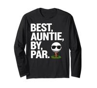 Best Auntie By Par Cool Golf Themed Golfing Auntie Maglia a Manica