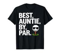 Best Auntie By Par Cool Golf Themed Golfing Auntie Maglietta