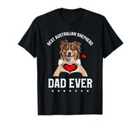 Best Australian Shepherd Dad Ever Aussie Dog Maglietta
