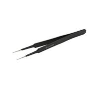 BEST B·204ESD Pinzetta Punta Piatta Pinzetta Avanzata Antistatica Resistente agli Acidi Temprata e Precisa per Semiconduttori PCB Acciaio Inossidabile Antimagnetico e Antiacido