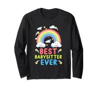 Best Babysitter Ever Au-Pair Badante Tata Babysitter Maglia a Manica
