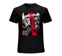 Best Band Maid T Shirts Men's Pure Cotton Amazing T-Shirts Crewneck Tees Short Sleeve Tops Black L