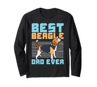 Best Beagle Dad Ever Dog Lover, Beagle, Proprietario di Cuccioli Maglia a Manica