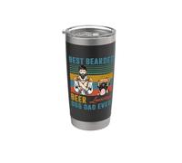 Best Bearded Beer Loving Dog Dad Ever Boxer Pet Personalized Bicchiere termico in acciaio inox doppia parete