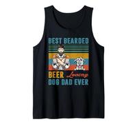 Best Bearded Beer Loving Dog Dad Ever Irish Wolfhound Lover Canotta