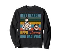Best Bearded Beer Loving Dog Dad Ever Shetland Sheepdog Felpa