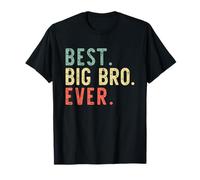 Best Big Bro Ever Funny Vintage Retro Maglietta