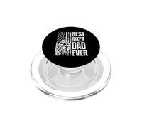 Best Biker Dad Ever Motocrycle American Flag For Daddy PopSockets PopGrip per MagSafe