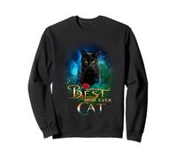 Best Black Cat Mom Ever Funny Kitten Cats Lover Mothers Day Felpa