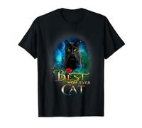 Best Black Cat Mom Ever Funny Kitten Cats Lover Mothers Day Maglietta