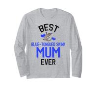 Best Blue-Tongued Skink Mum Ever Cute Rettile Maglia a Manica