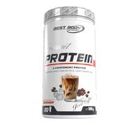 Best Body Nutrition Gourmet Premium Pro Protein, Iced Coffee Barattolo 4 componenti Protein Shake: caseinato, concentrato di siero di latte, Isolato di siero di latte, proteine dell'uovo, barattolo da